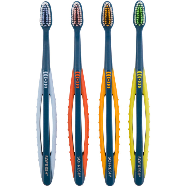 Adult Flossing Toothbrush - Wide Grip
